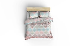 L'essentiel linge de maison Andalucia - Turquoise Juego de funda de edredón individual